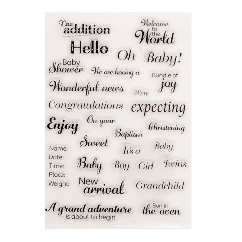Congratulations Silicone Clear Seal Stamp DIY Scrapbooking Embossing Photo Album