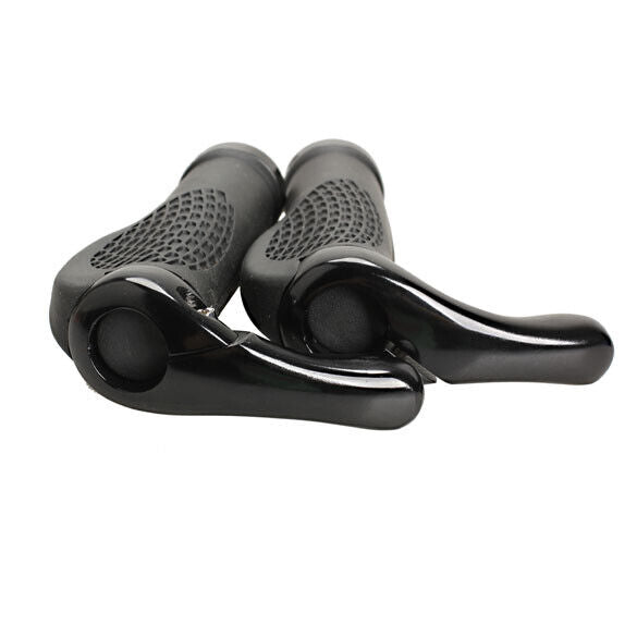 Bike Bicycles Cycling Ergonomic Lock-On Handlebar Grips Bar Ends Black
