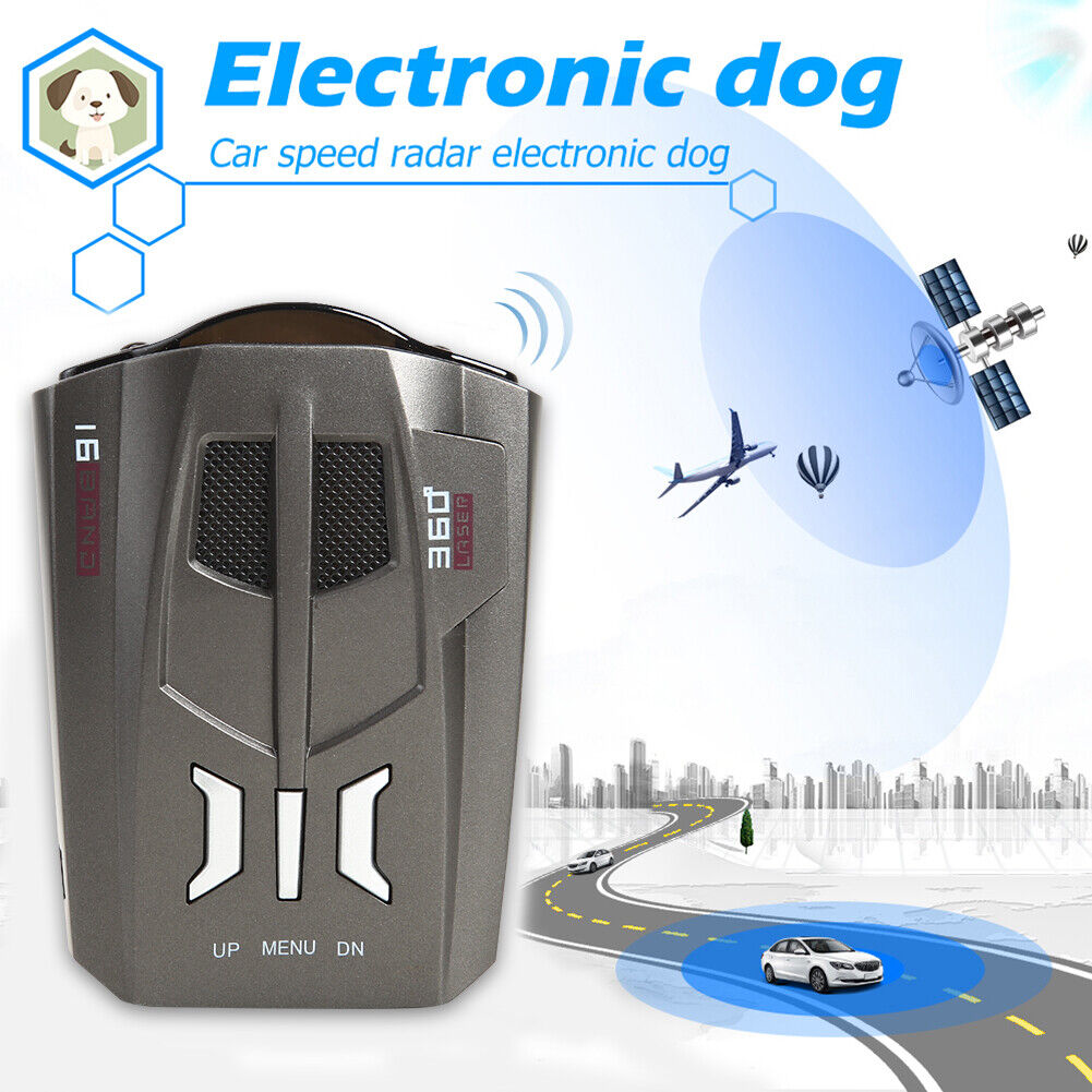 V9 2020 Car Radar Detector English Russian Human Voice Speed Warning X K