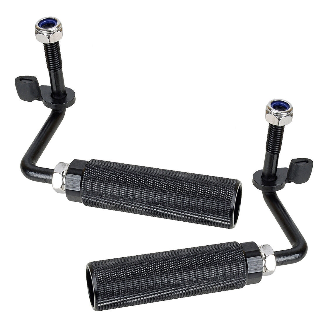 Pair Door Hinge Pedal Foot Pegs Rest fit for 07-2020 Jeep Wrangler JK JKU