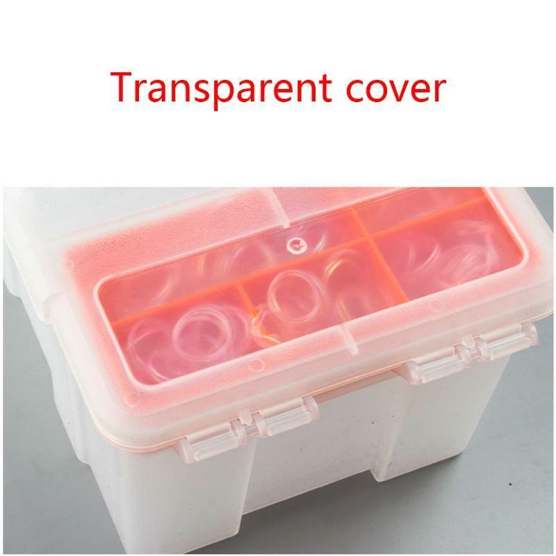 Storage Box With Locking Handle Removable Compartment for Travel Sewing Supplies