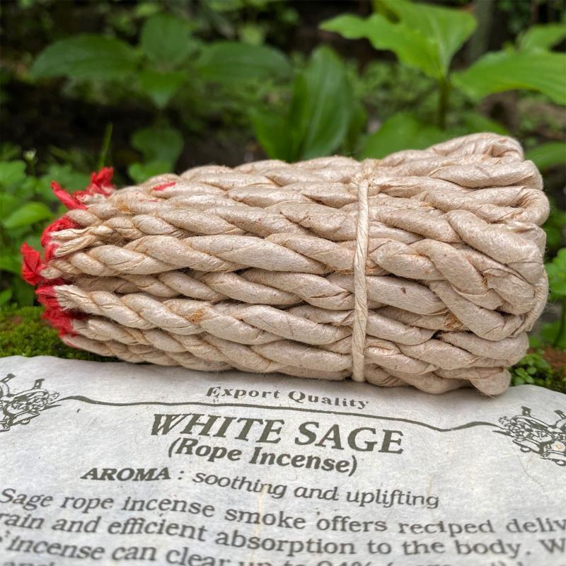 40 Ropes Handmade White Sage Incense for Cleansing Incense Healing Meditations