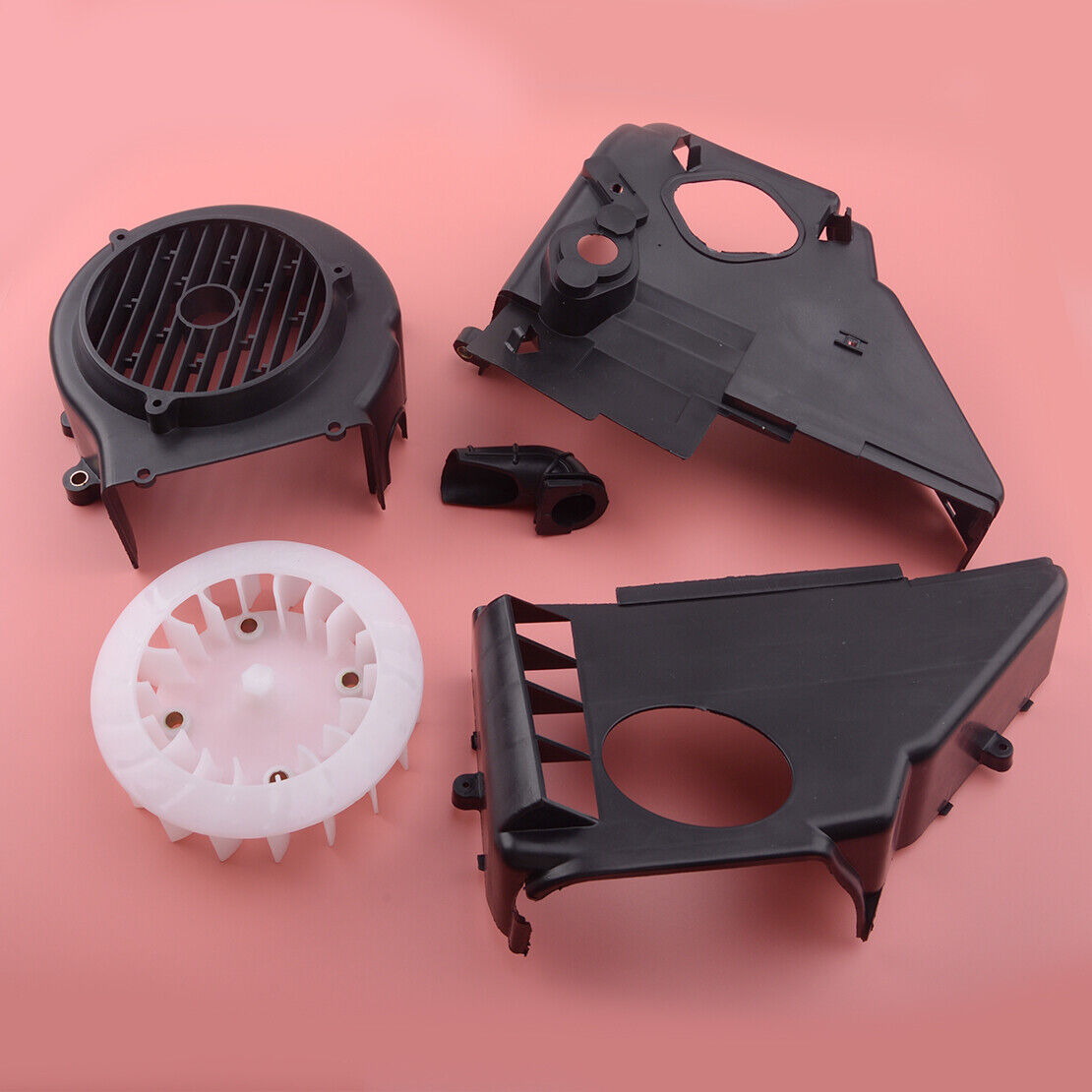 Air Cooling Shroud Set with Fan &Cover Fit For 4 Stroke GY6 150cc Engine Durable