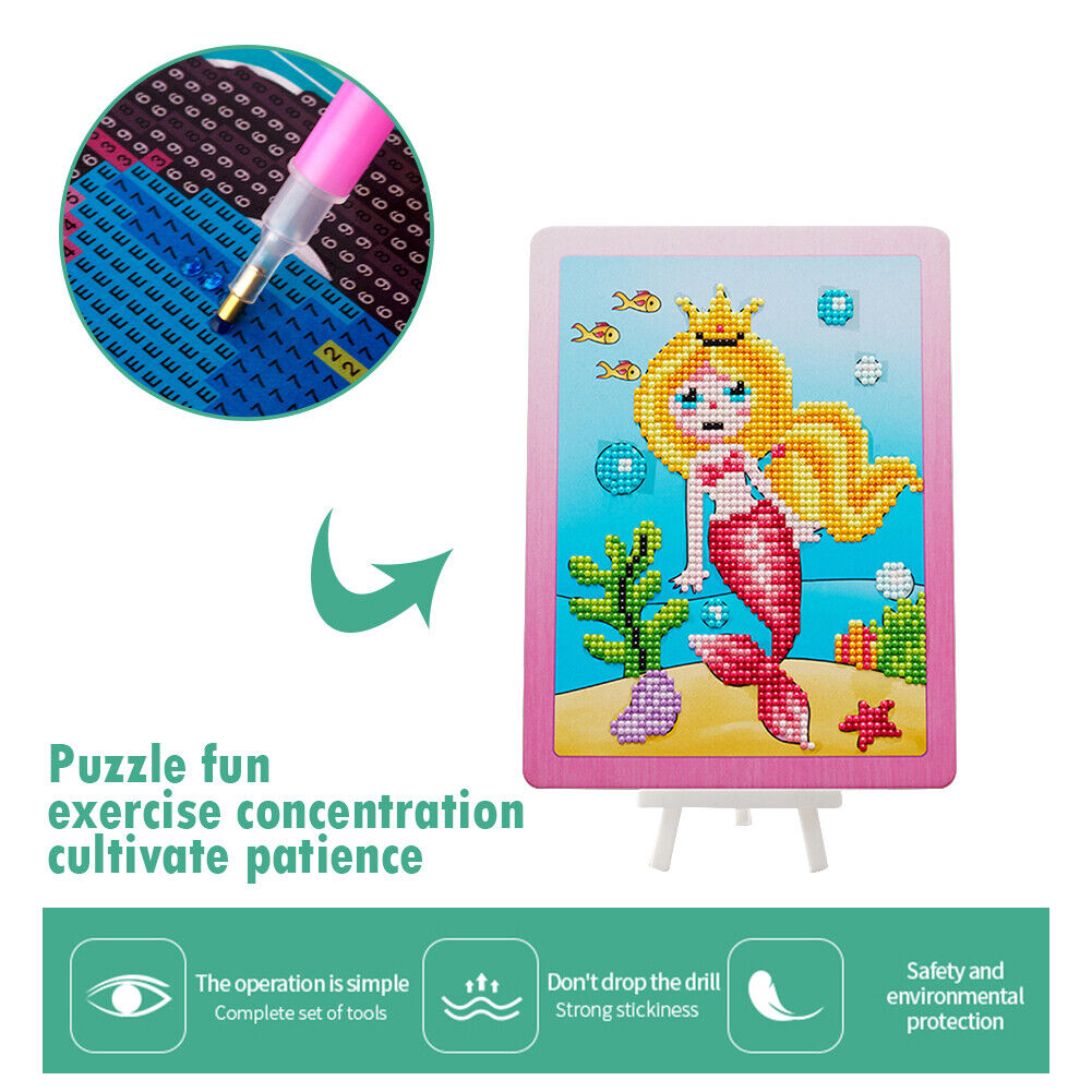 DIY Partial Round Drill Diamond Painting Cartoon Cardboard Drawing (SM014)
