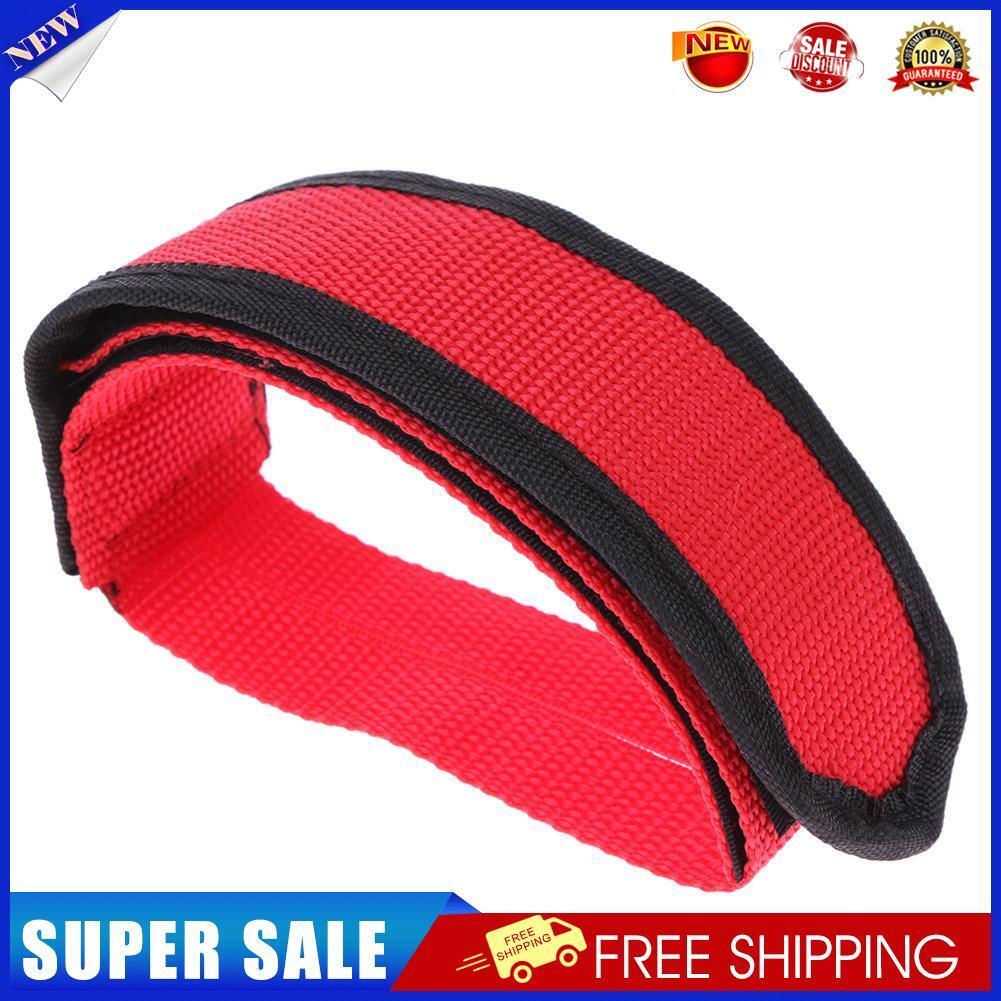1pc Bicycle Fixed Gear Cycling Pedals Bands Feet Set With Straps Beam