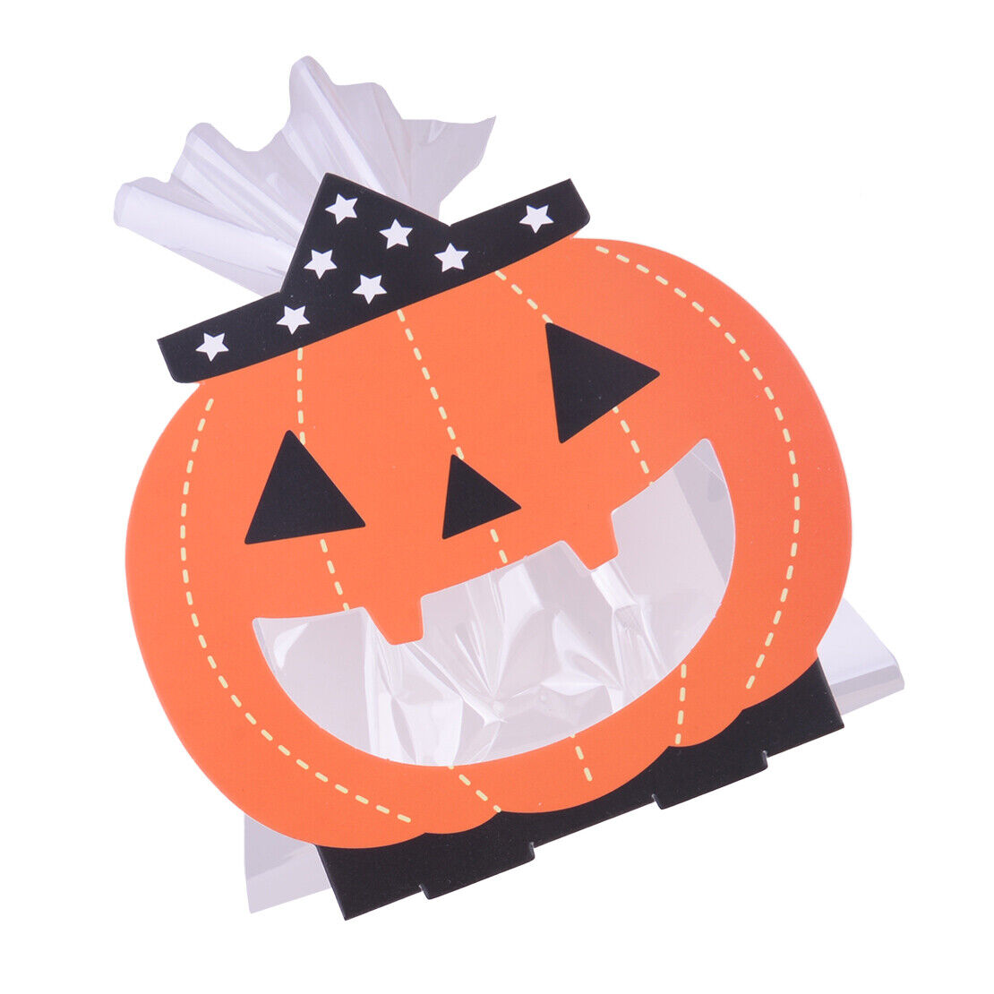 8pcs Halloween Pumkin Paper Bags Christmas Candy Sweet Favour Gift Box Bags