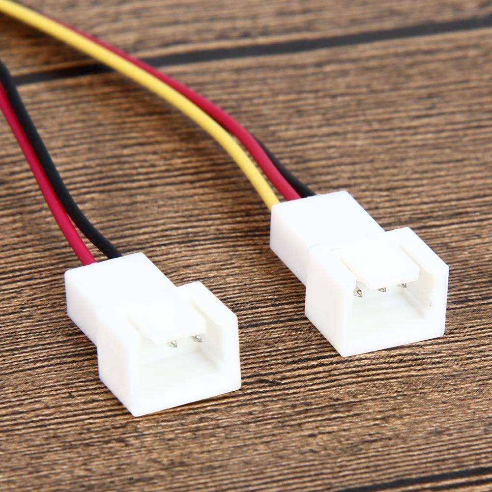 5Pcs 12V 3 Pin Female to 2/3 Pin Male PC Fan Power Splitter Extension Cable