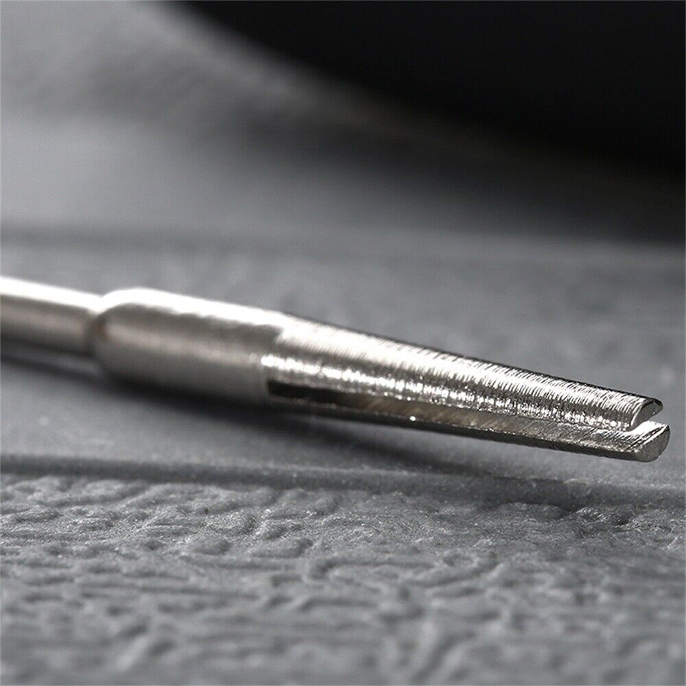 10Pcs Hobby Craft Abrasive Paper Clips Split 2.35mm Mandrel Shank Rotary Tool