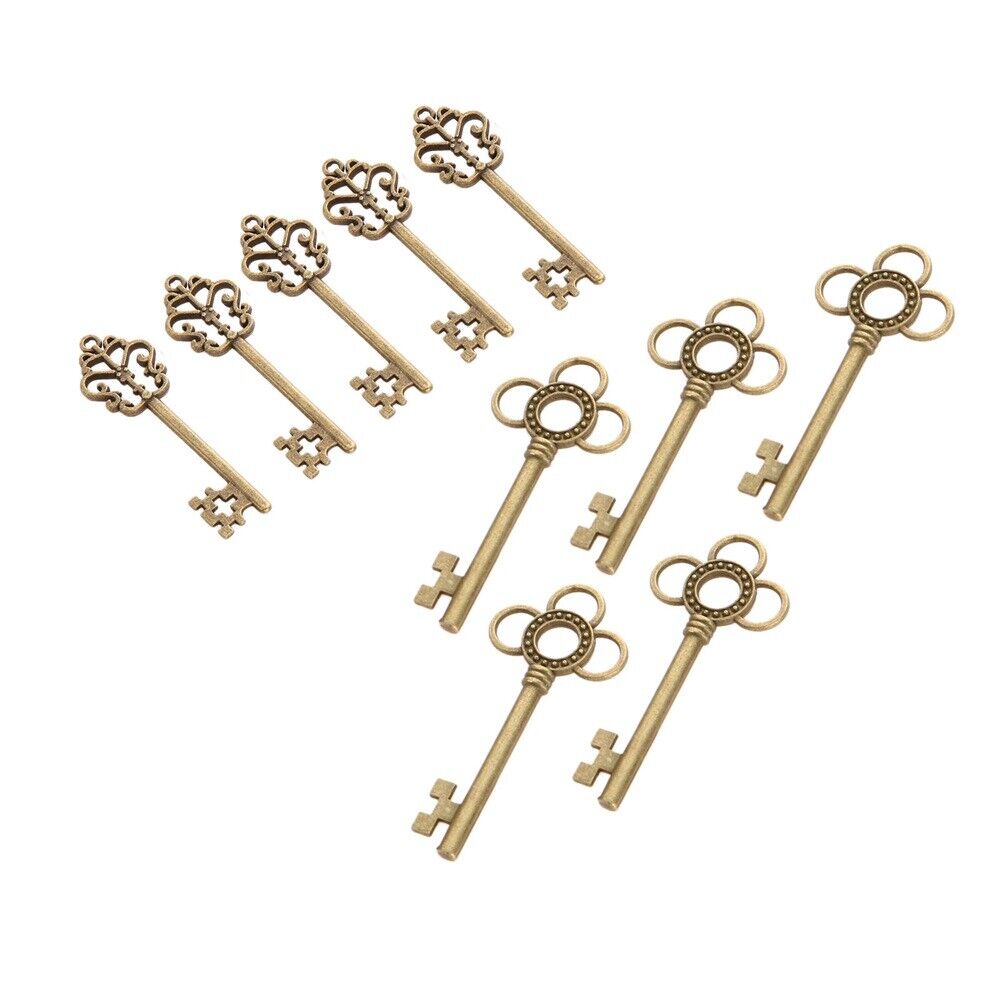 Novelty Skeleton Key Charms Gift Jewelry Findings Wedding Favors Pendant 10pcs