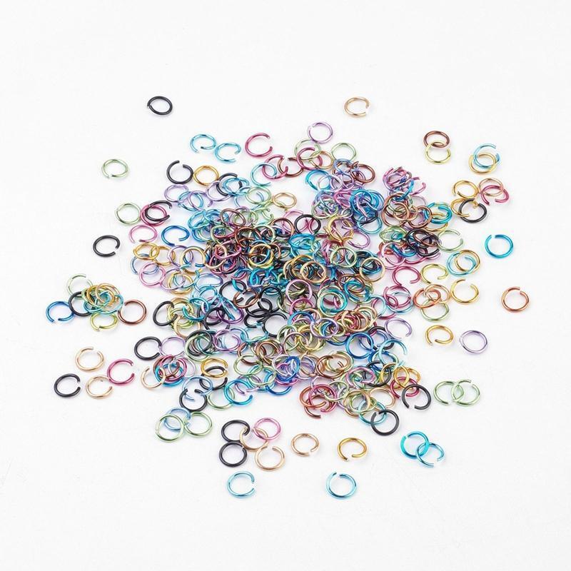 Aluminum Jump Rings 6mm Rings Connectors for DIY Craft Earrings Necklace Making
