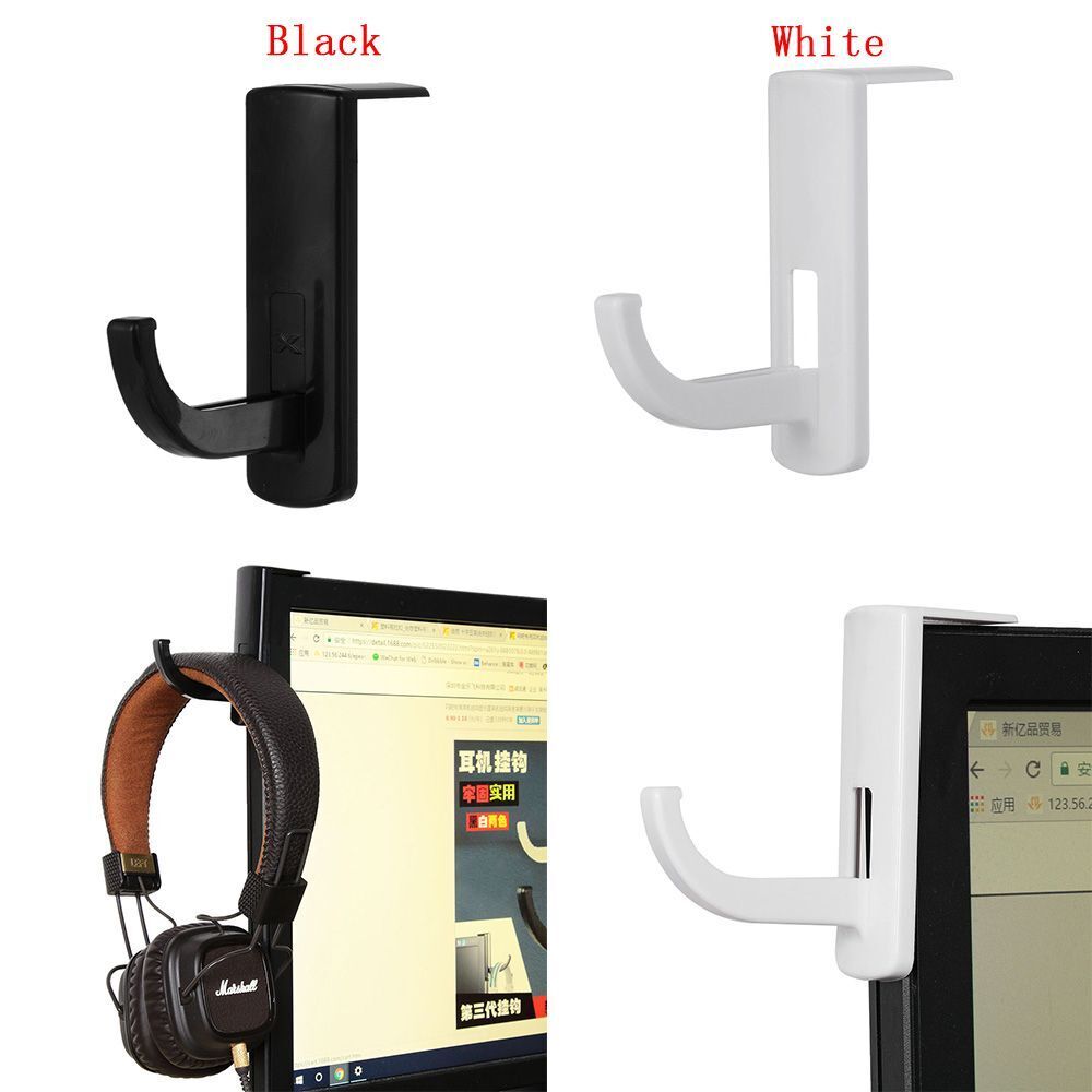 Household Plastic Stand Headphone Hook Monitor Holder Earphone Accessories
