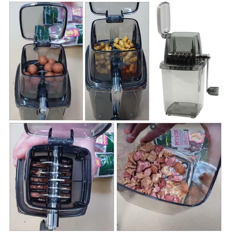 Manual Fishing Lures Crusher Carp Fishing Baits Grinder Box Fodder Tool Tackle