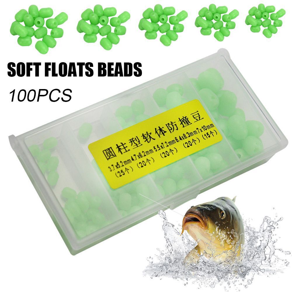 New Sea Plastic Fishing Soft Floats Beads Luminous Light Stoppers Glowing Balls