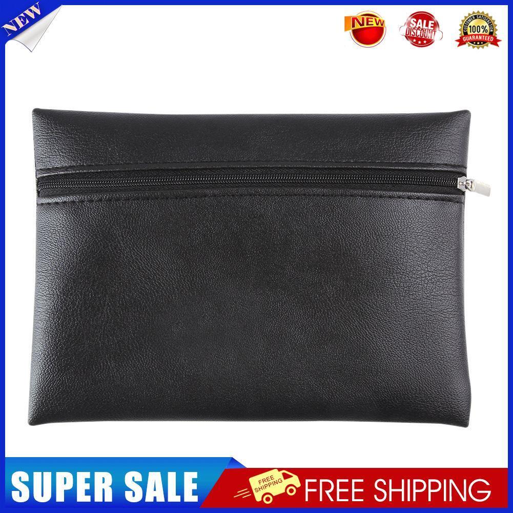 Makeup Brush Storage Bag Zipper Waterproof PVC Cosmetic Pen Travel Organize