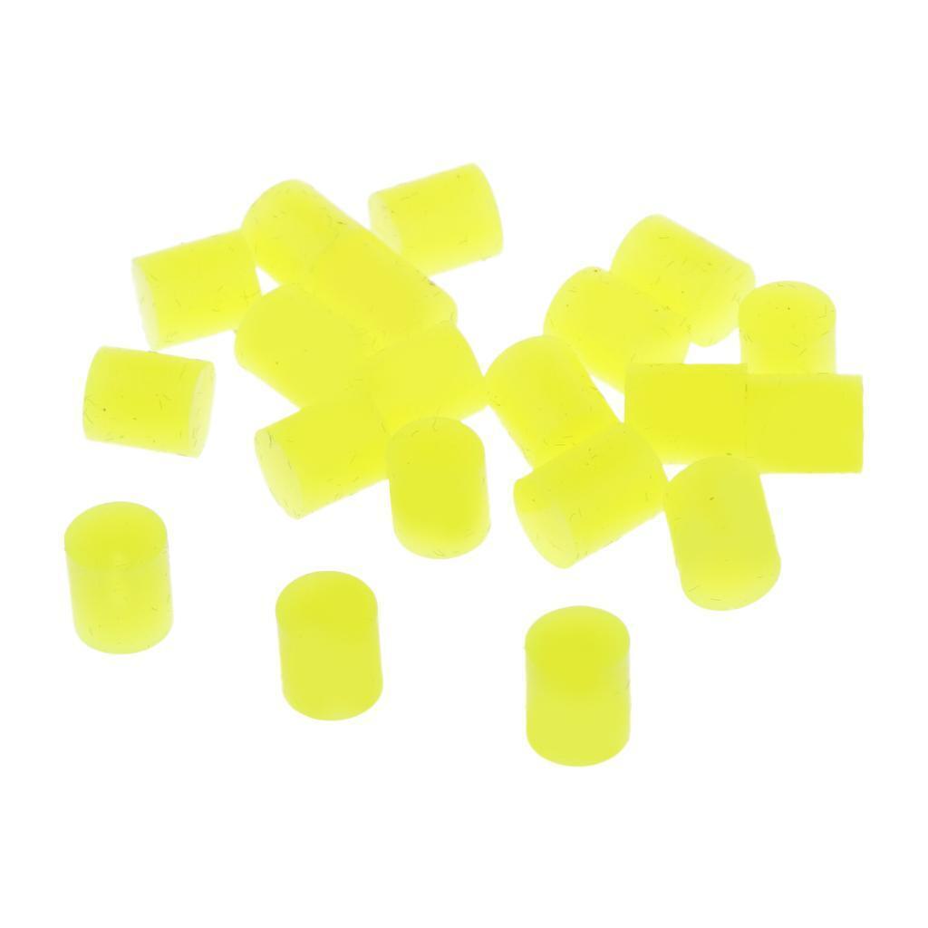 20 Pcs Fishing Floating Beads Float Stopper Float Tackles Yellow