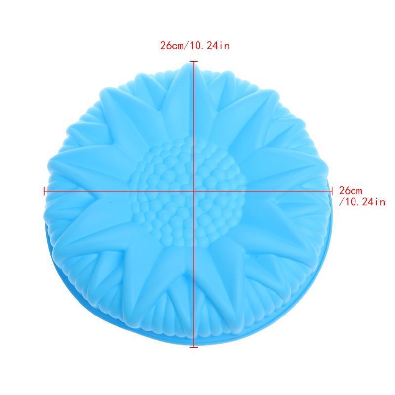 10" Large Sunflower Silicone Fondant Cake Mold Chocolate Dessert Mould DIY Tools