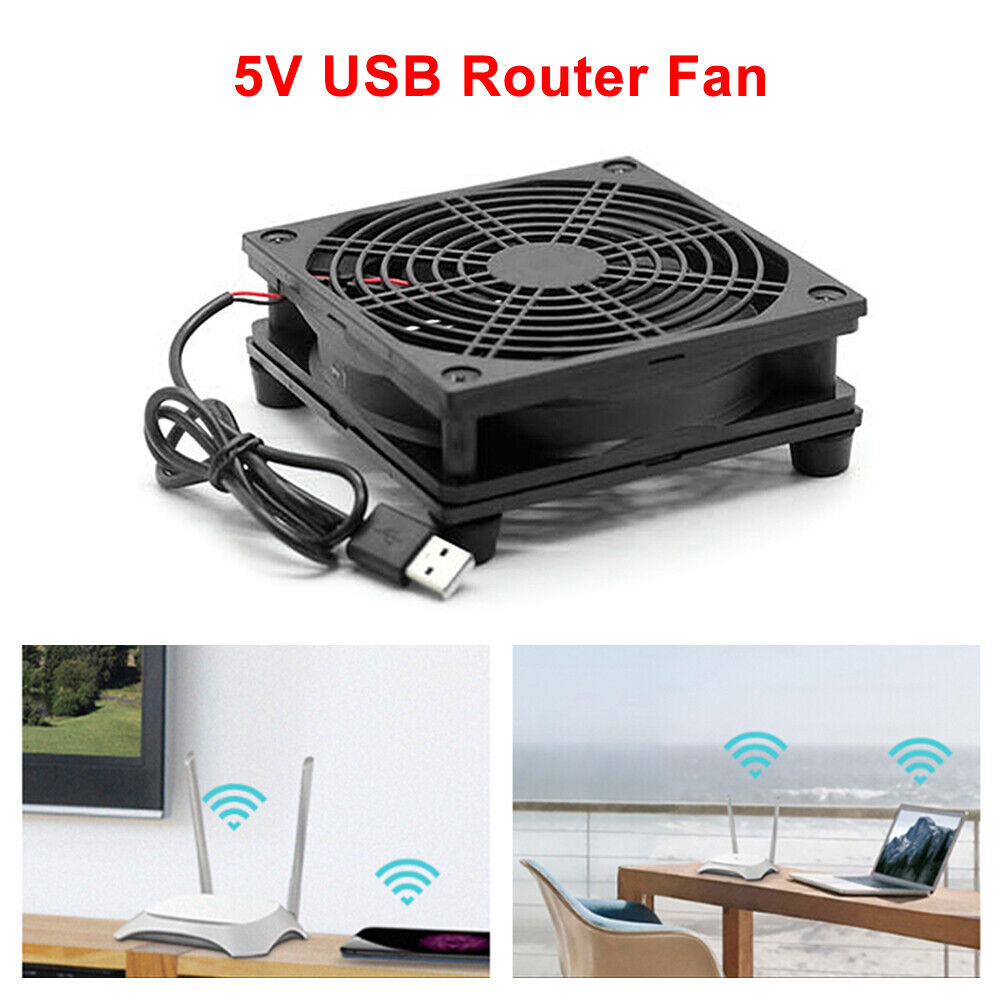 TV Set Top Box Router Cooling Fan USB 5V Heat Dissipation Cooler Radiator