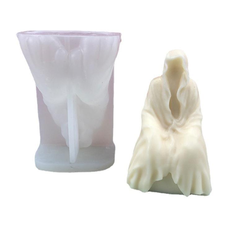 Mysterious Ghost Silicone Mold Soap Candle Making Mould Handmade