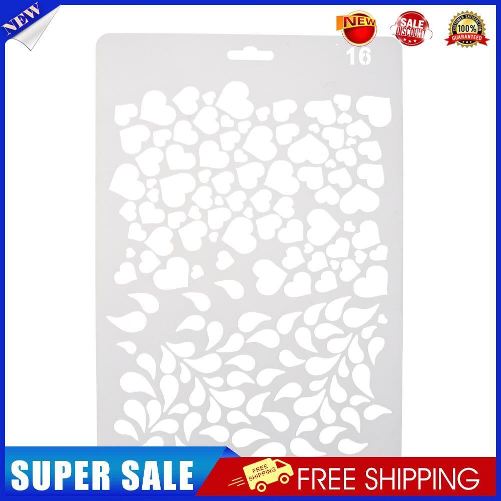 Theme Hollow Ruler Template DIY Photo Album Drawing Tool Love Heart Group