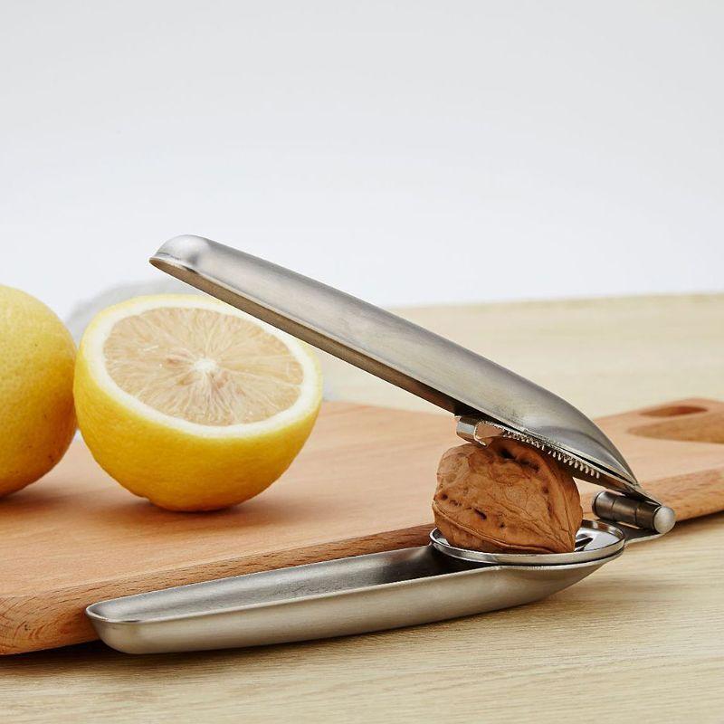 2-in-1 Quick Chestnut Clip Nut Cracker Sheller Walnut Pliers Metal Nut Opener