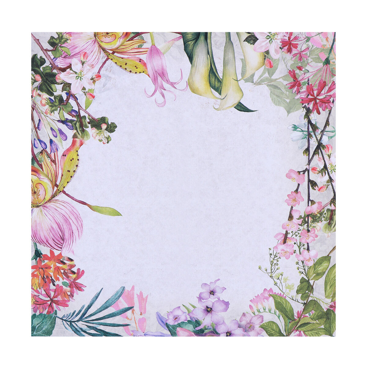 Paper Lovely Garden Cardstock Paper Pad Floral Spring Themed Scrapbook Paper