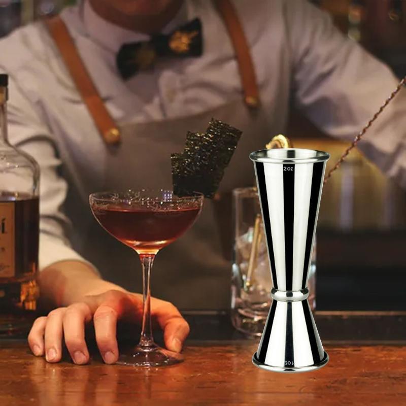 Double Cocktail Jigger Japanese Design Stainless Steel Bar Jigger Measuring Cup
