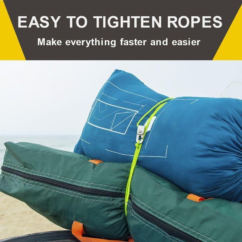 Durable Lock Hook Camping Tent Hooks Automatic Lock Hook Self-Locking Hooks