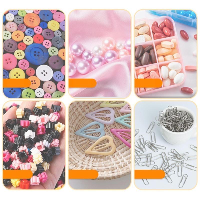 Multifunctional Tools Organizer Box 24 Grids Plastic Jewelry Box with Dividers