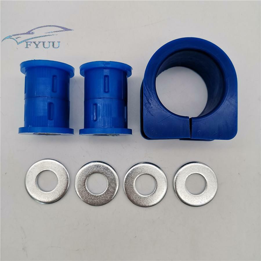 1set Polyurethane Blue Steering Rack Bushing Set Kit For Hummer H3 2006-2010