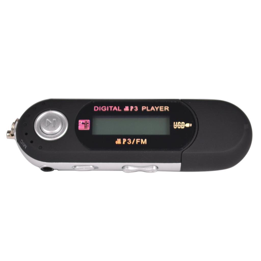 8GB MP3 WMA USB Music Player with LCD Screen FM Radio Voice Recorder Black
