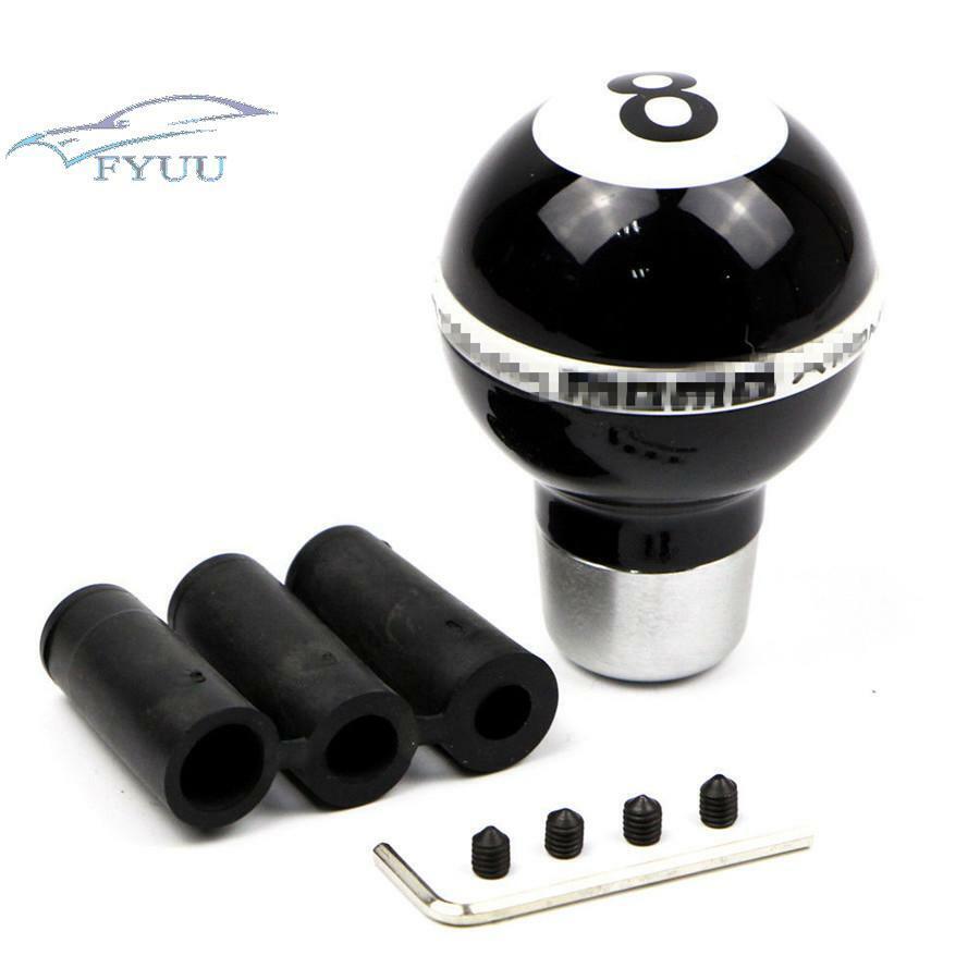 Car Gear Aluminum Alloy Shift Knob Ball 8 Billiard Shape Manual Lever Shifter
