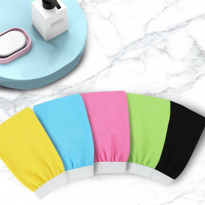 10pcs Double Sided Exfoliating Bath Gloves Shower Massage Body Dead Skin Remover
