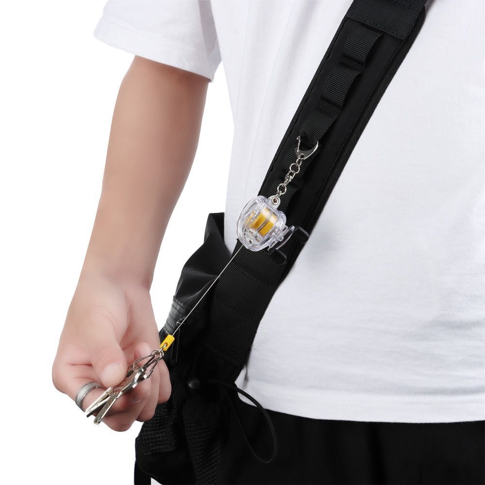 Tools Holder Belt Clip ID Card Badge Holder Key Ring Retractable Keychain