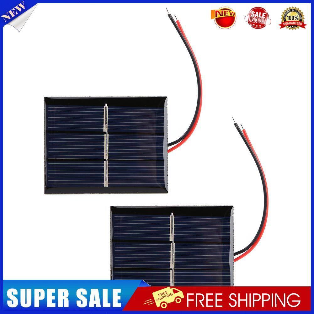 1.5V Solar Panel with Wire Mini Solar System DIY for Battery Charger (2pcs)