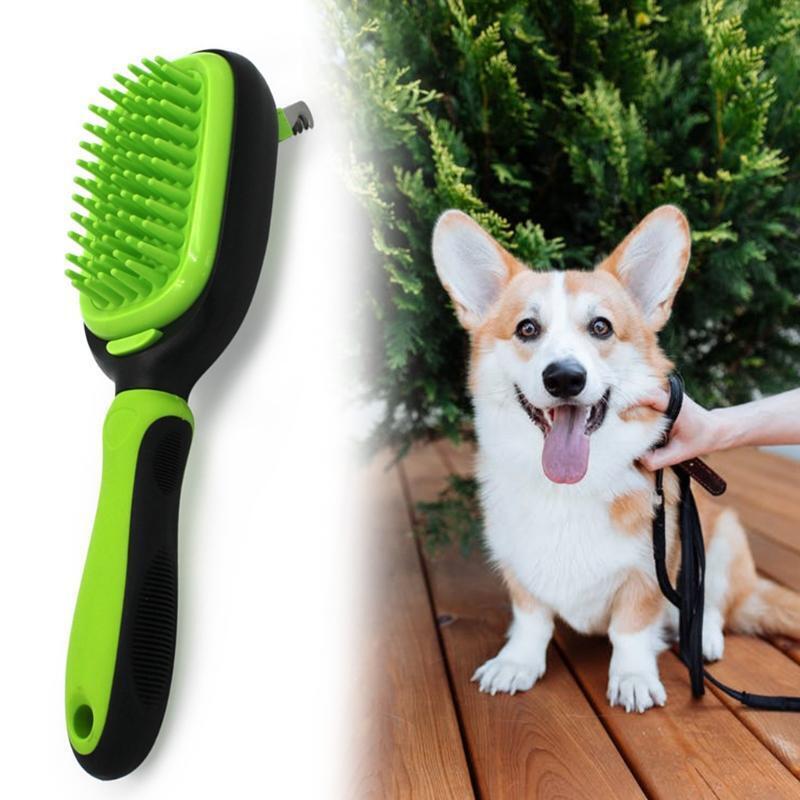 5 in 1 Dog Brushes for Grooming Gentle Remove Shedding Tangled Hair Dander Dirt