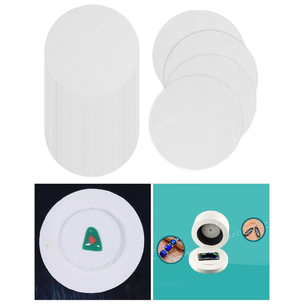 100 Pieces Microwave Kiln  Fusing Paper   Round DIY