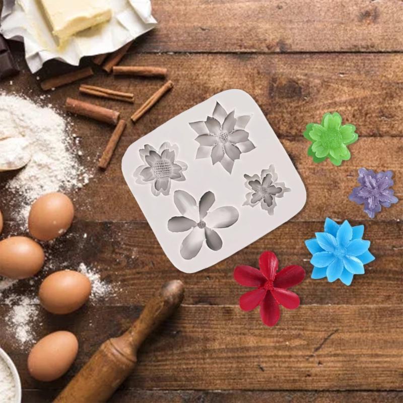 Baking Fondant Mold Baking Accessories Daisy Cherry Blossom Shape for DIY Baking