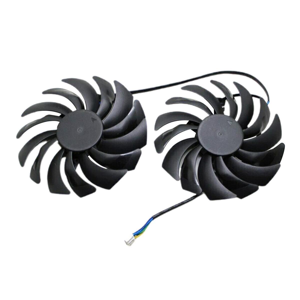 2x PC 92mm 4Pins Graphics Card Fans 25dBA for MSI GTX1080Ti 1080 1060 580