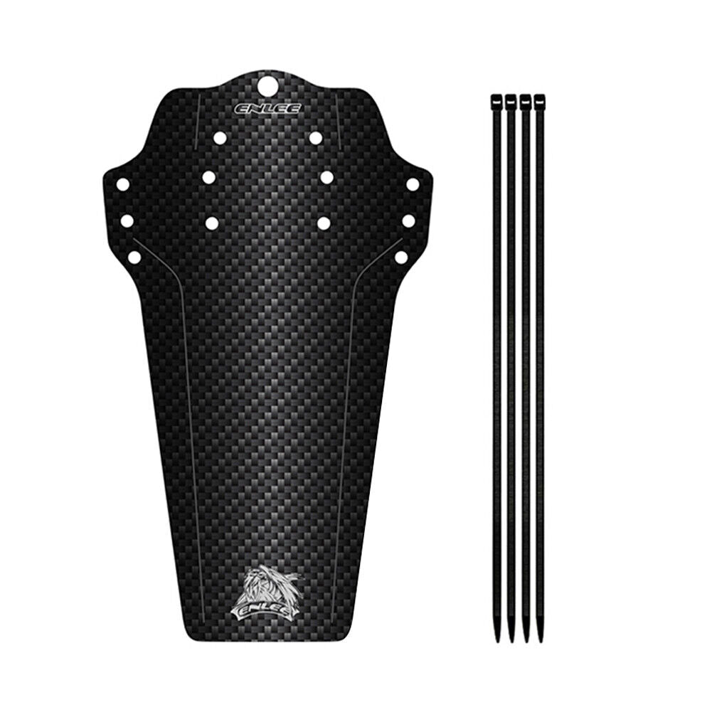 ENLEE 2pcs MTB Bicycle Front Rear Tire Folding Fenders Bike Mudguard Black