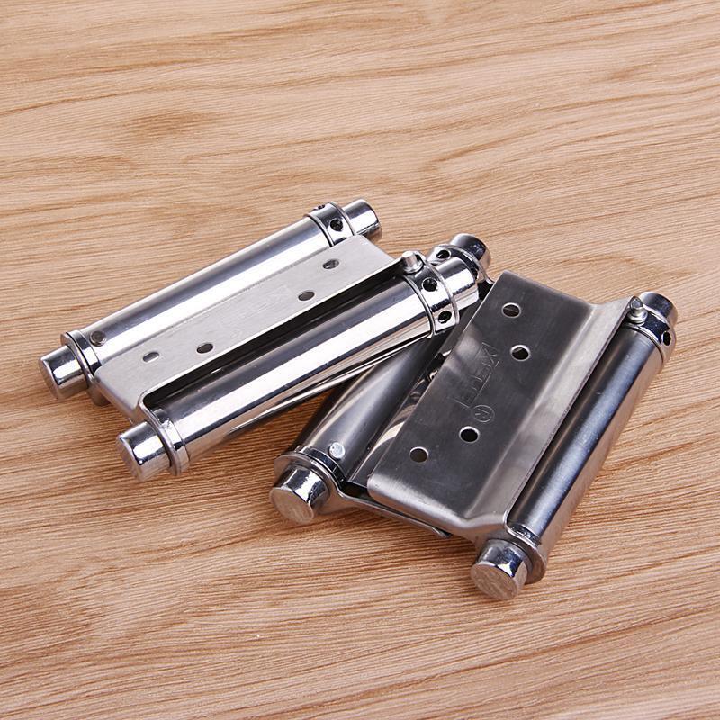 2Pcs 3" Inch Stainless Steel Double Action Spring Hinge Saloon Cafe Door Swing