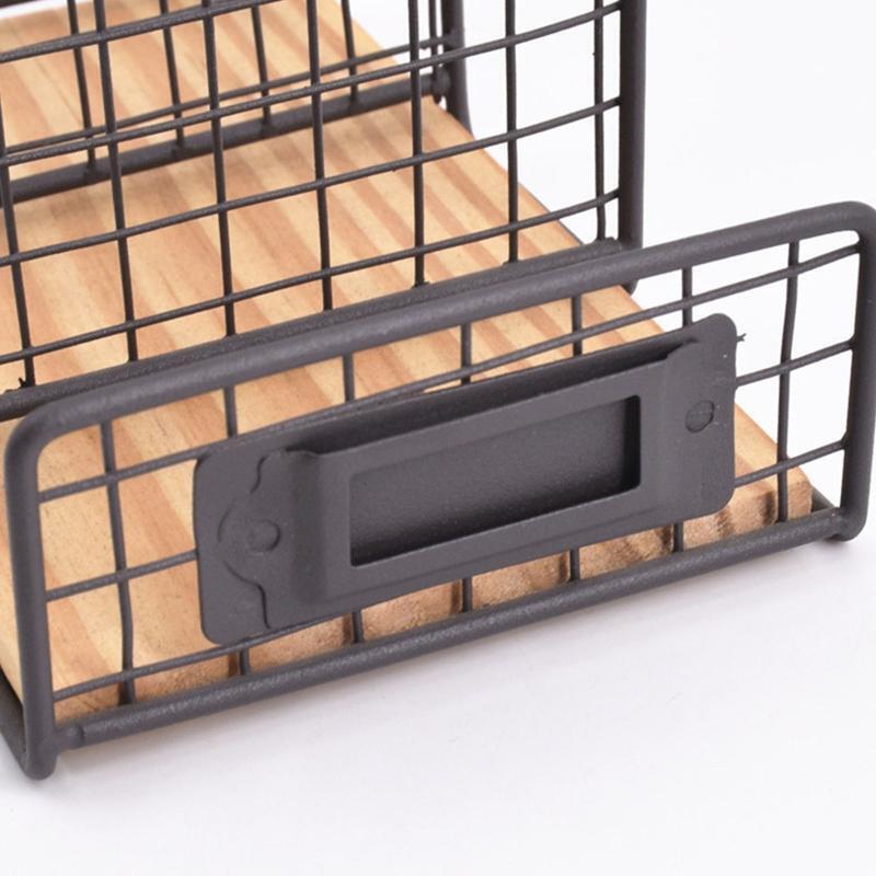 Multifunctional File Storage Holder for Office Tabletop Notebook Organizer Stand
