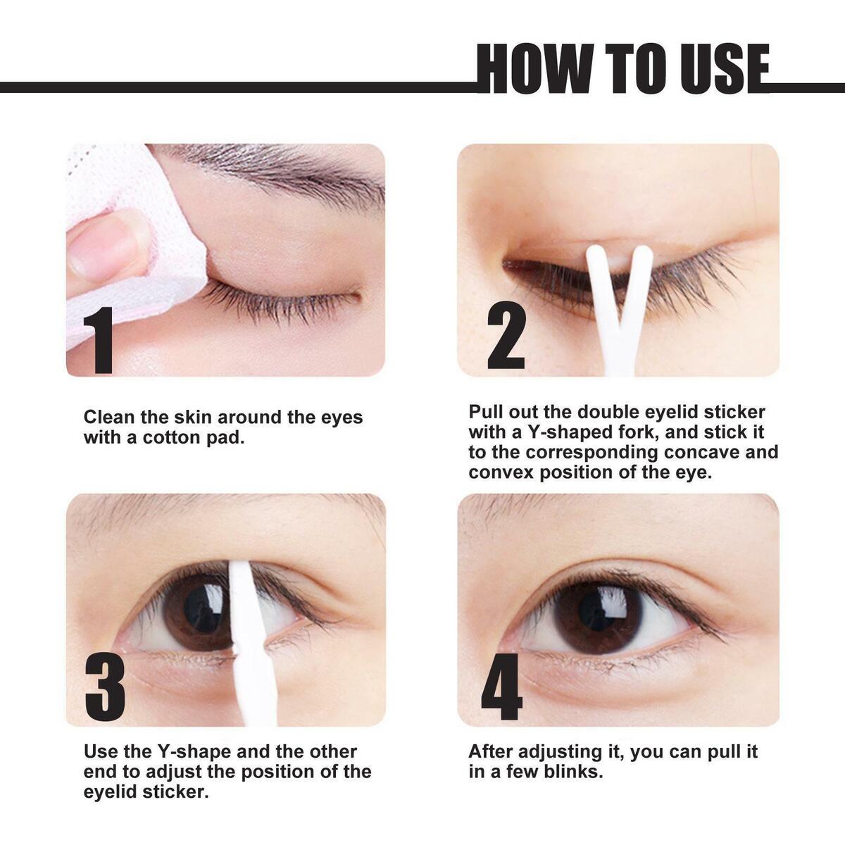 480x Invisible Double Eyelid Tape Self Adhesive Big Eye Breathable