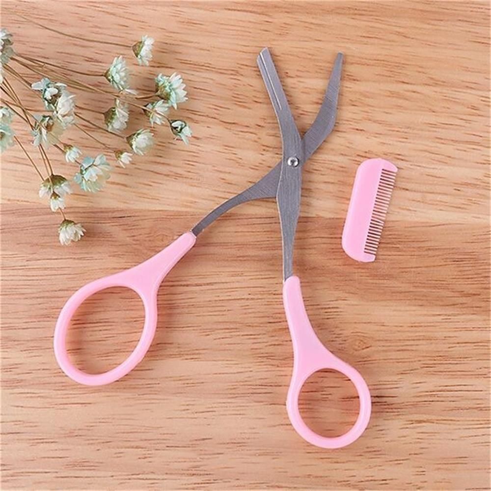 Steel Grooming Eyebrow Eyelash Hair Clips Hair Remover Eyebrow Trimmer Comb
