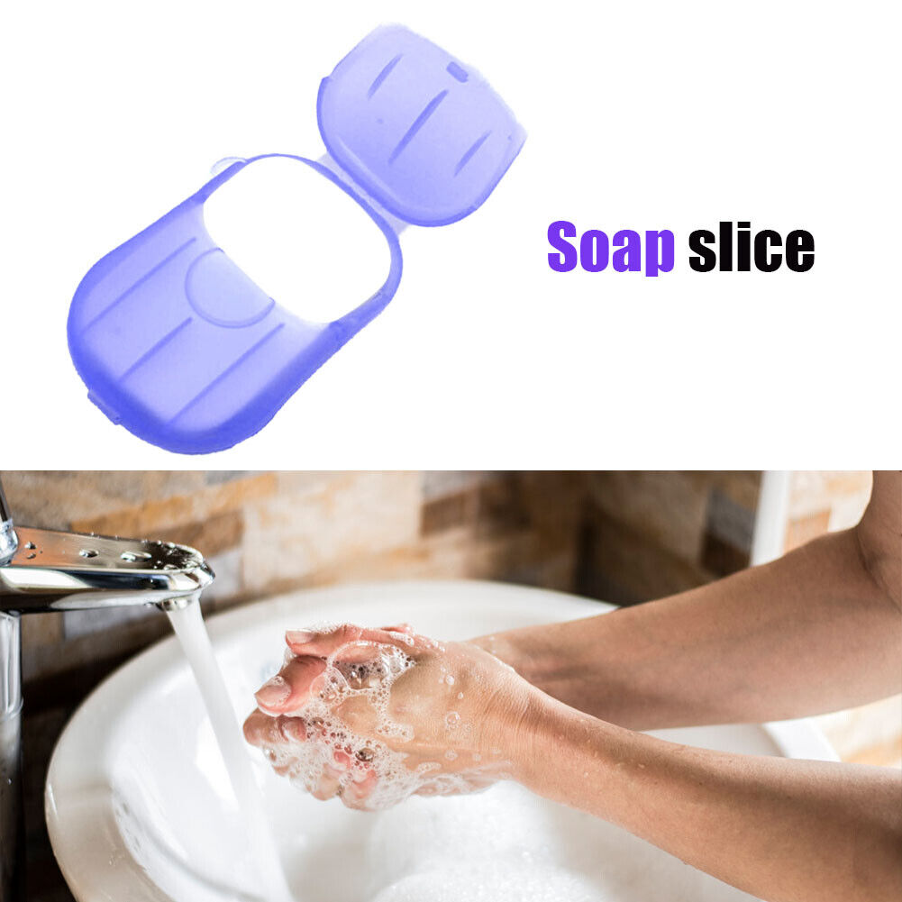 20pcs/Box Disposable Soap Papers Portable Travel Hand Washing Scented Slice