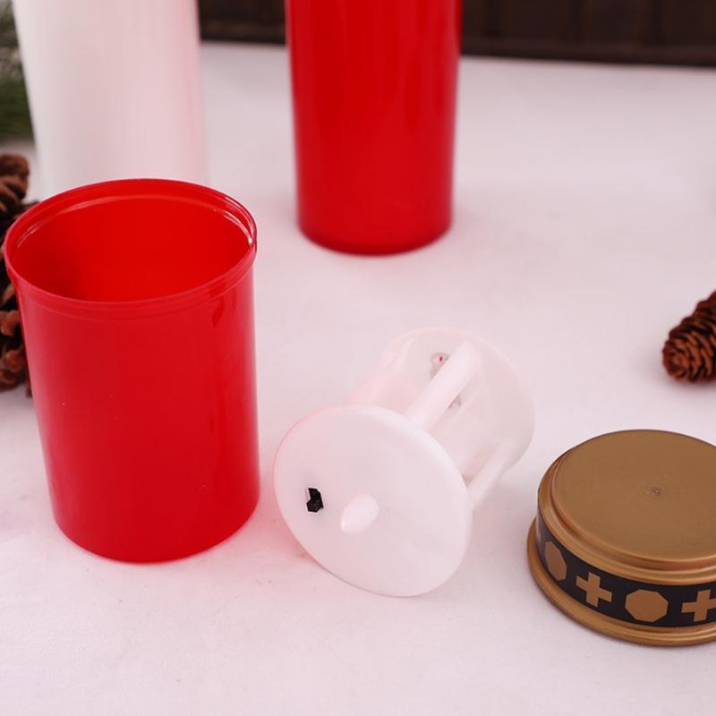 4 Pcs LED Candle Lamp Memorial Candle Lights for Ritual, LED Grave Candles Light