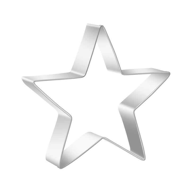 Metal Cookie Cutters Set Triangle Circle Star Umbrella Square 10 Pieces
