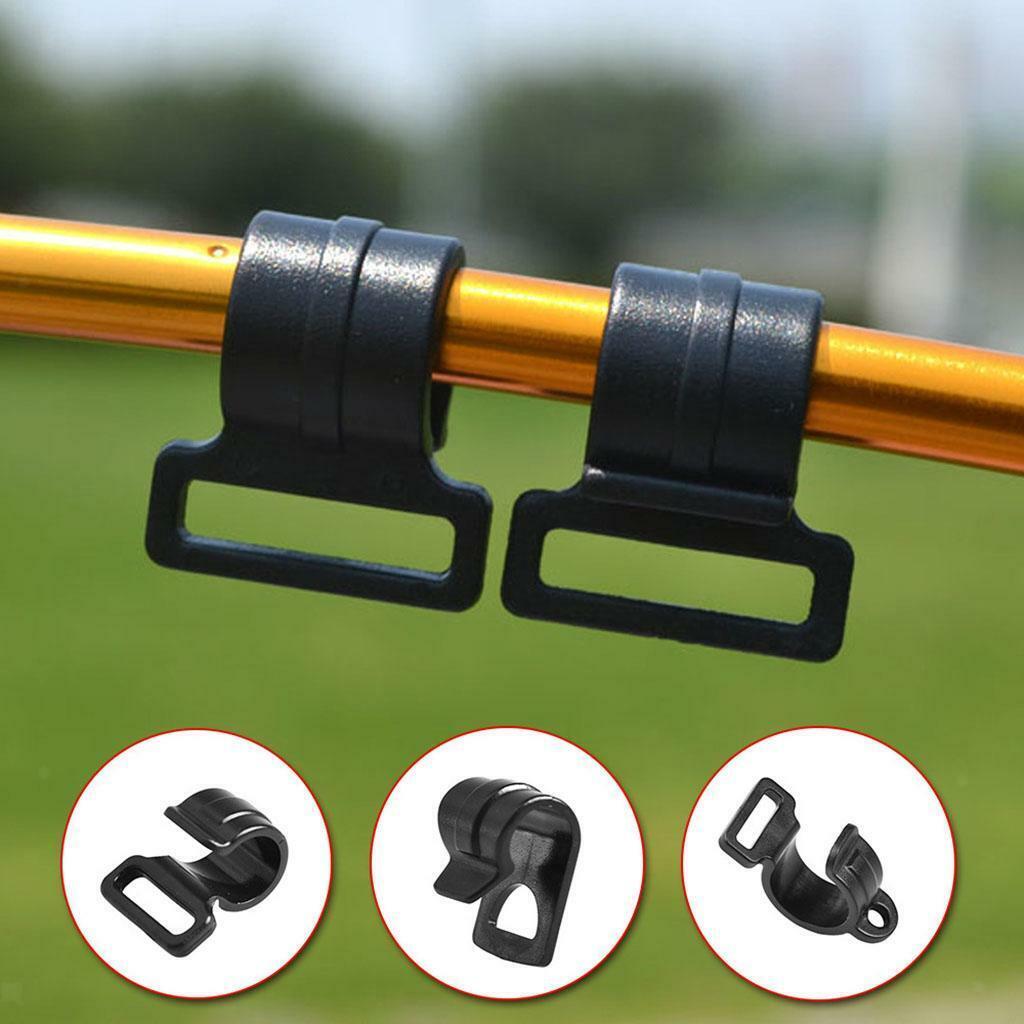 20 Pieces Outdoor Camping Awning Hook Camper Wind Rope Clamp Support Hanger for