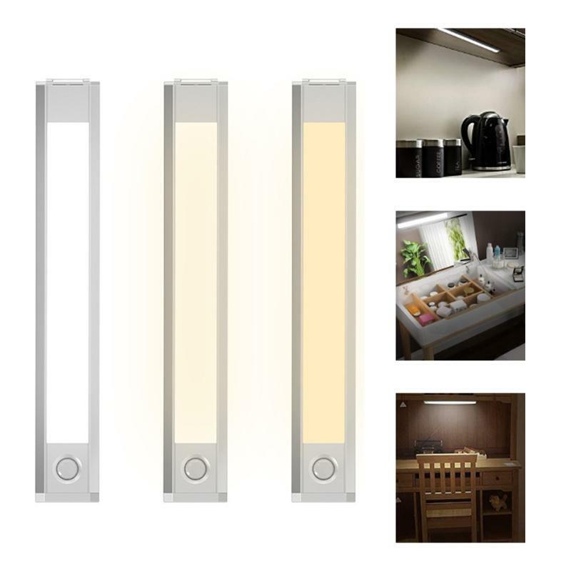 Three-block Color Temperature Wardrobe Light USB 60 LED Motion Sensor Light PIR