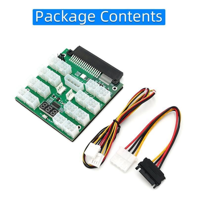 Mining Breakout Board ATX 16 Ports 6 Pin Power Supply Module for Dell 750W 1100W
