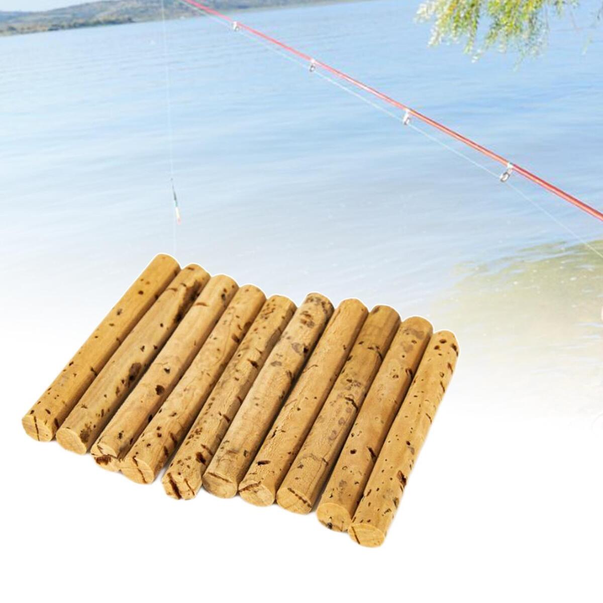 10Pieces Fishing Cork Sticks 8mm Rigs   up  for Fishing